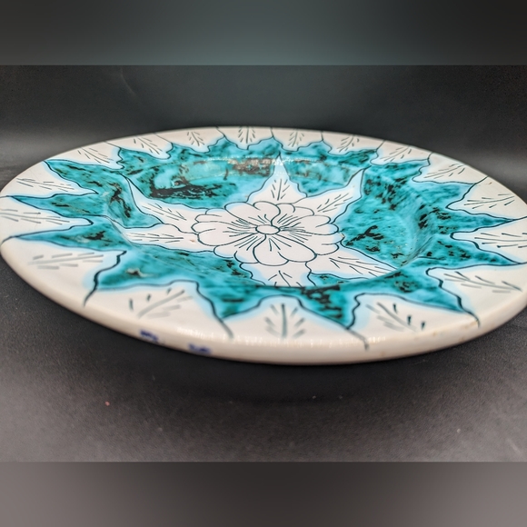 Vintage Azores Pottery Wall Plate Hand Crafted C. Leite Acores - Picture 6 of 9